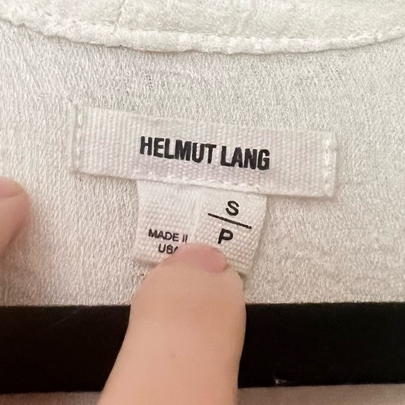 Helmut Lang Swift Button Down Triacetate-Blend Top White - Picture 8 of 8
